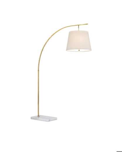 Currey and Company Cloister Medium Brass Floor Lamp