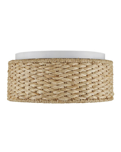 Currey and Company Colchester Raffia Flush Mount
