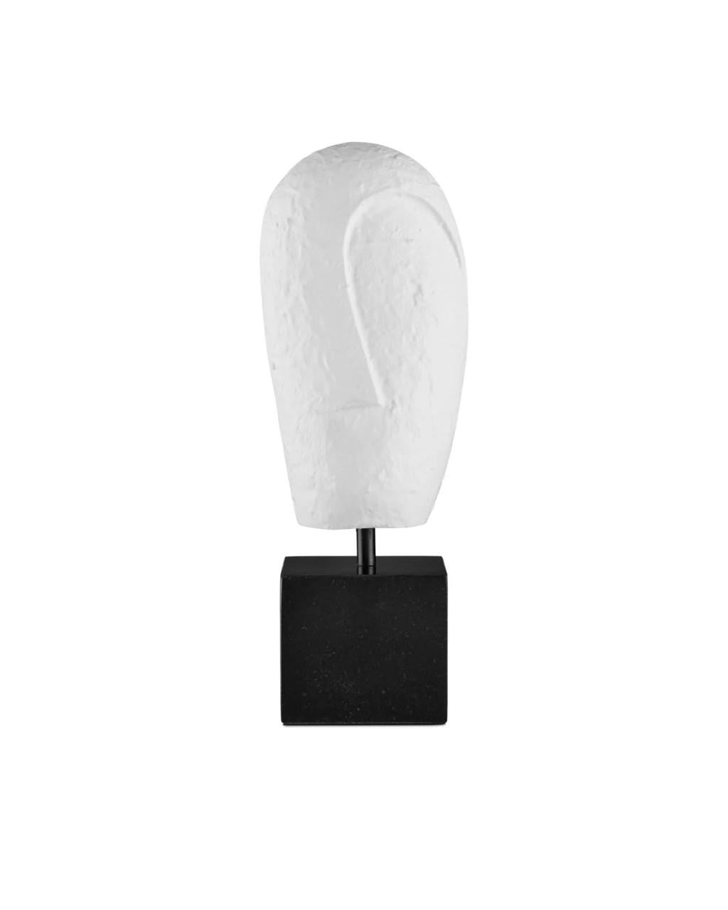 Currey and Company Colette Objet White, Black