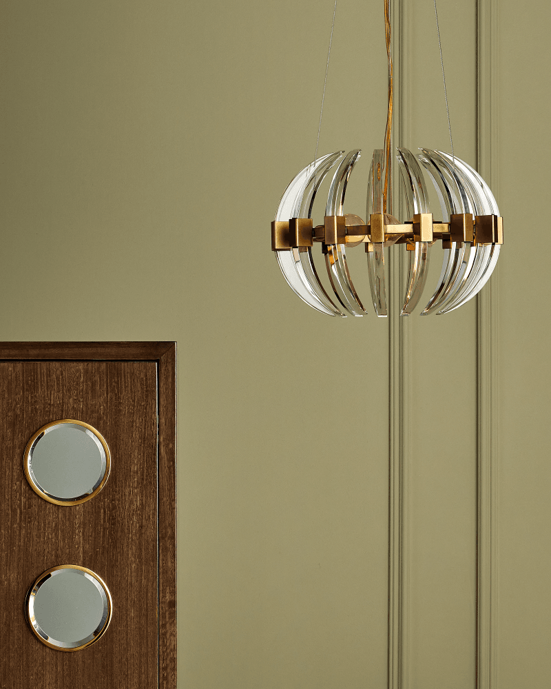 Currey and Company Coquette Small Brass Chandelier