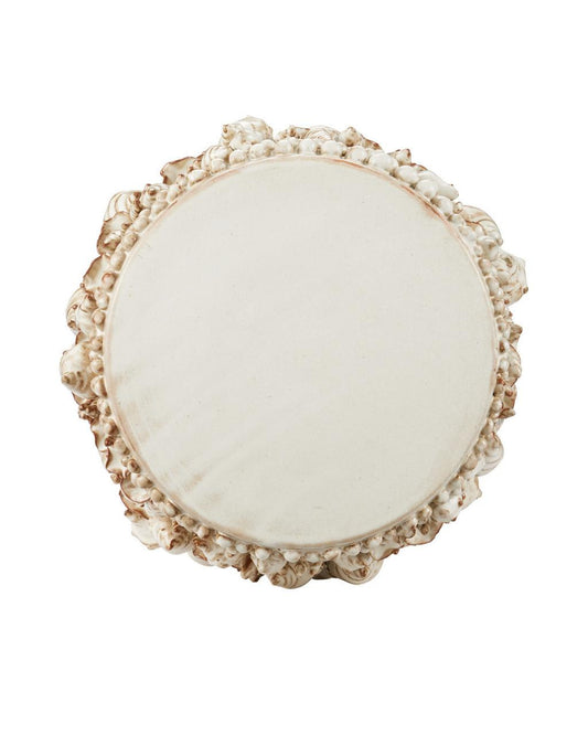 Currey and Company Corfu Ivory Accent Table