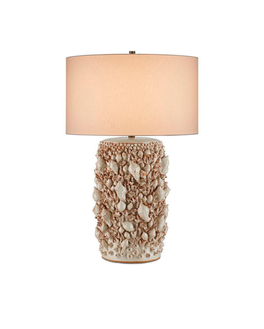 Currey and Company Corfu Ivory Table Lamp Milky White
