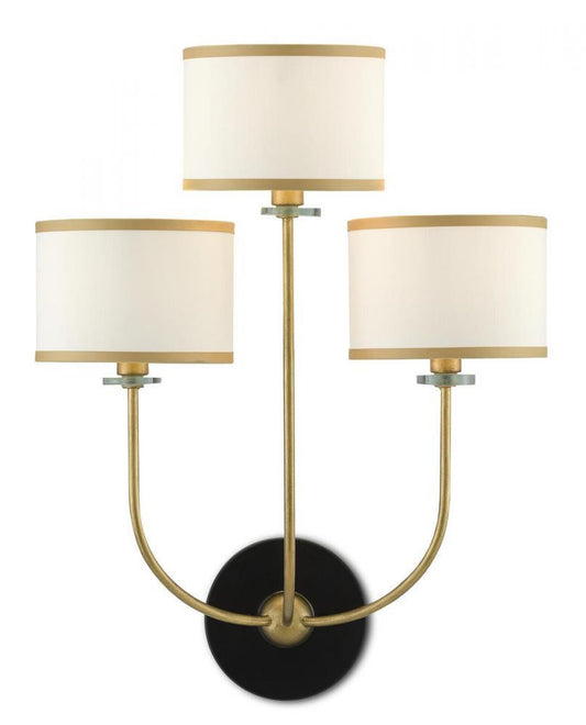 Currey and Company Croydon Brass Wall Sconce