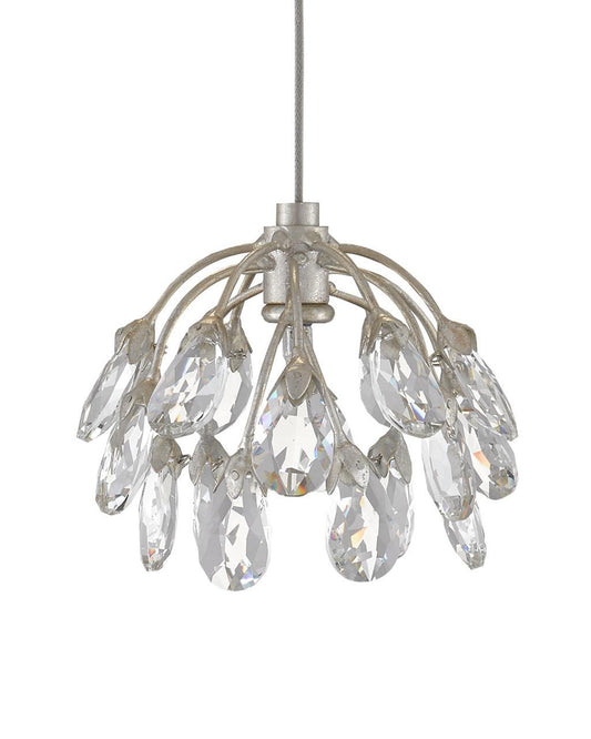 Currey and Company Crystal Bud 7-Light Linear Multi-Drop Pendant