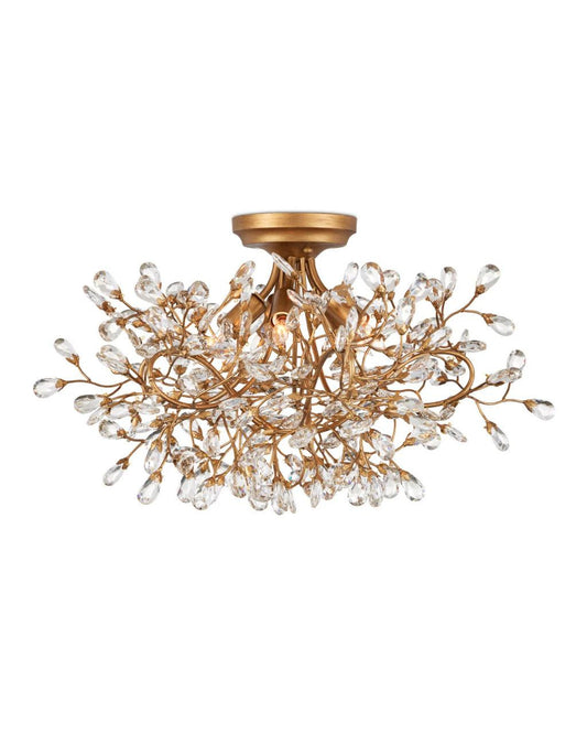 Currey and Company Crystal Bud Semi-Flush Mount