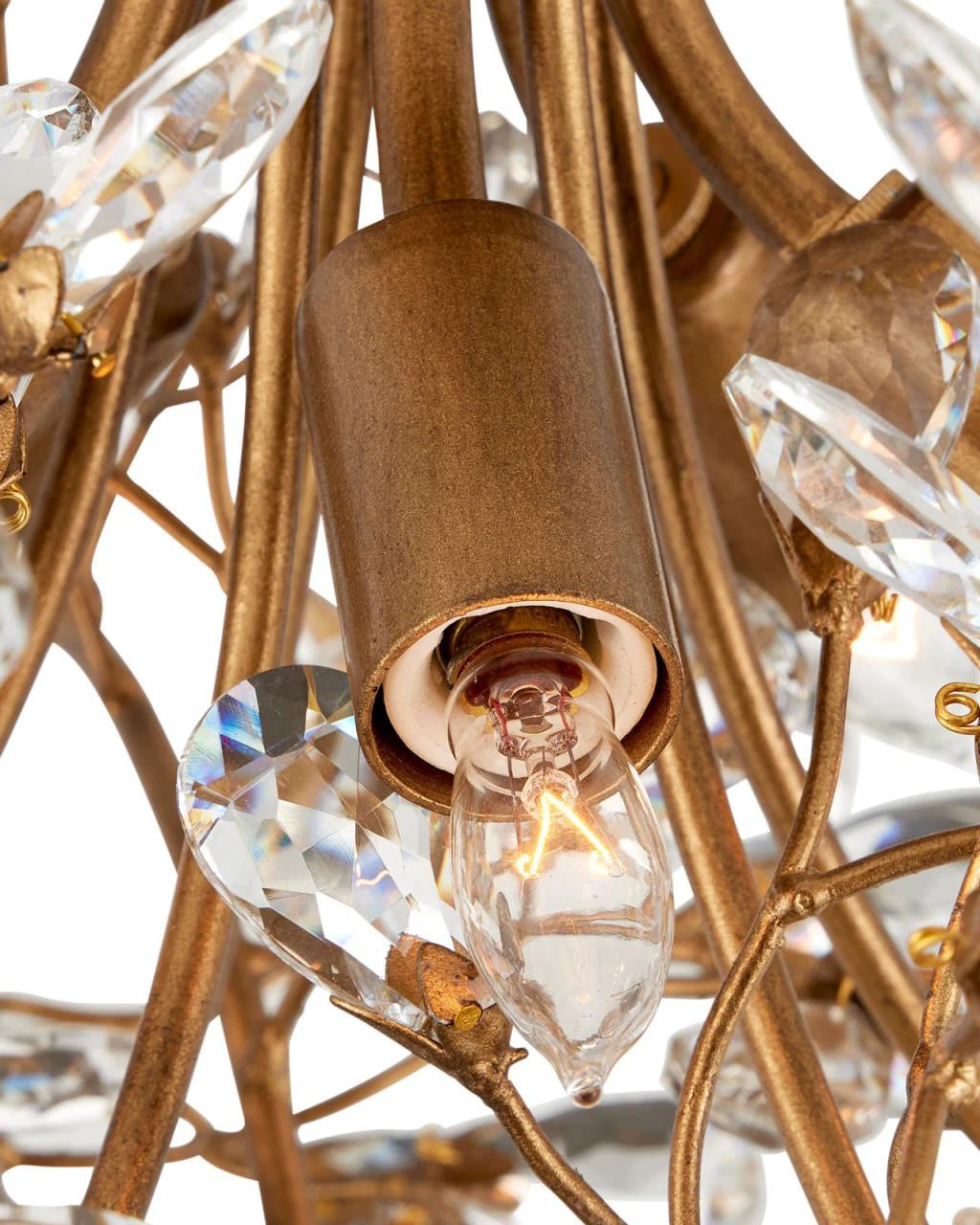 Currey and Company Crystal Bud Semi-Flush Mount