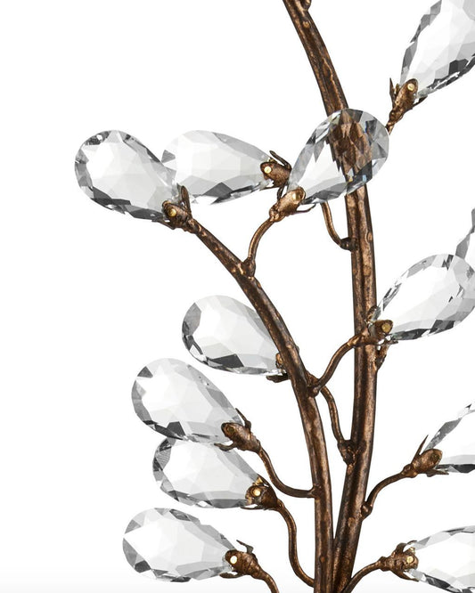 Currey and Company Crystal Bud Tall Wall Sconce