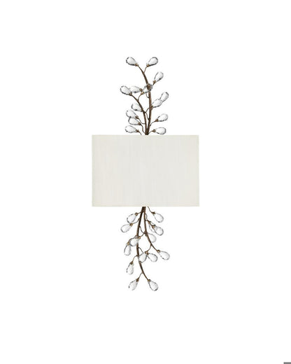Currey and Company Crystal Bud Tall Wall Sconce