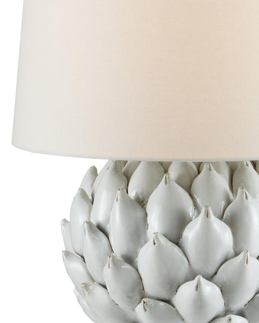 Currey and Company Cynara White Table Lamp