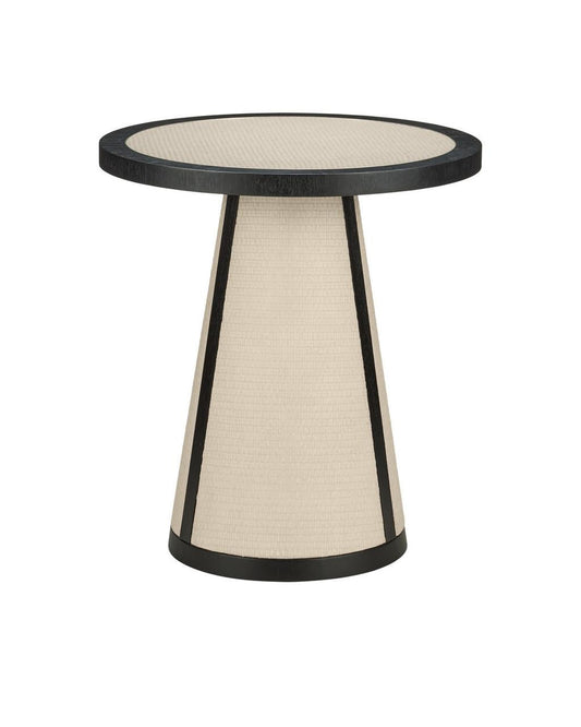 Currey and Company Deanna Raffia Accent Table