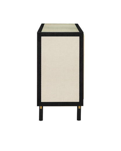 Currey and Company Deanna Raffia Credenza