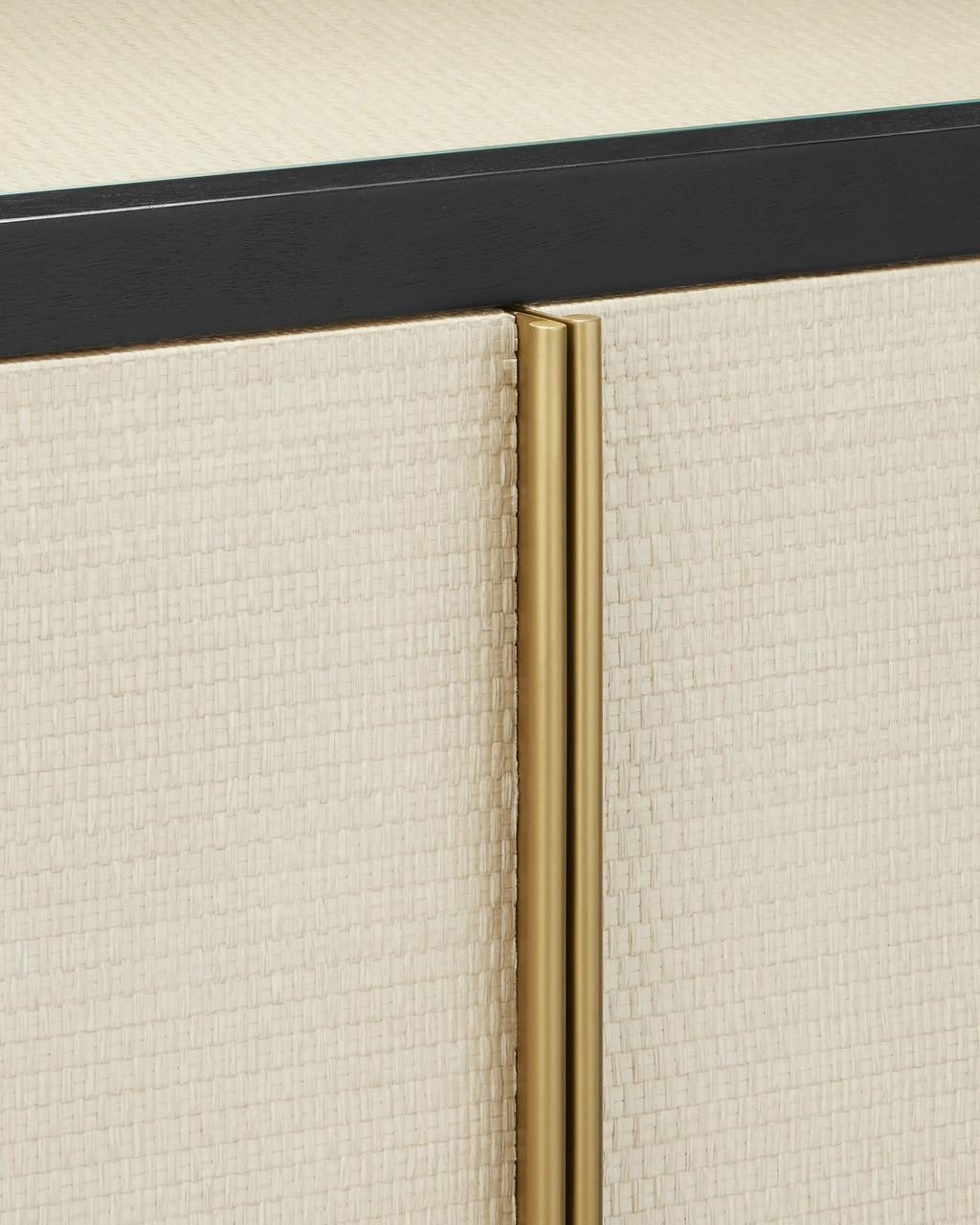 Currey and Company Deanna Raffia Credenza
