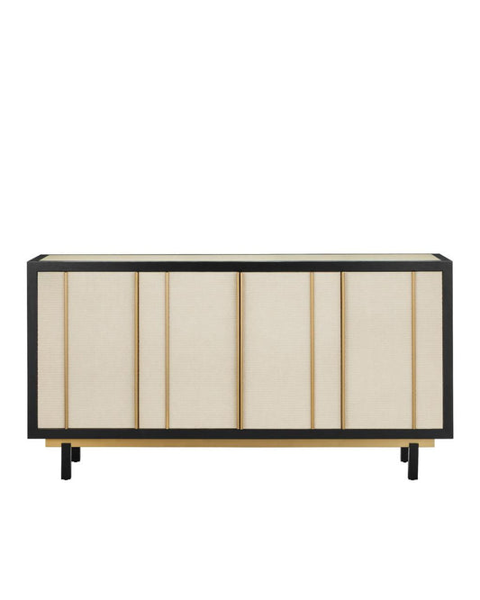 Currey and Company Deanna Raffia Credenza