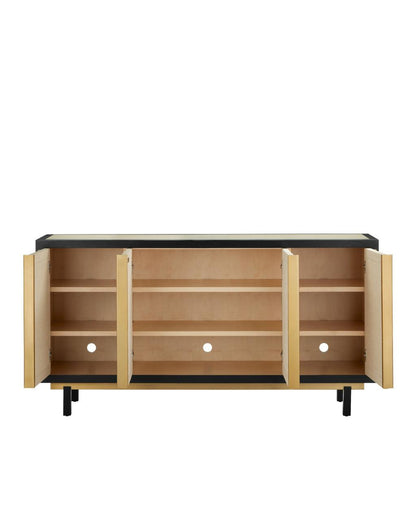 Currey and Company Deanna Raffia Credenza