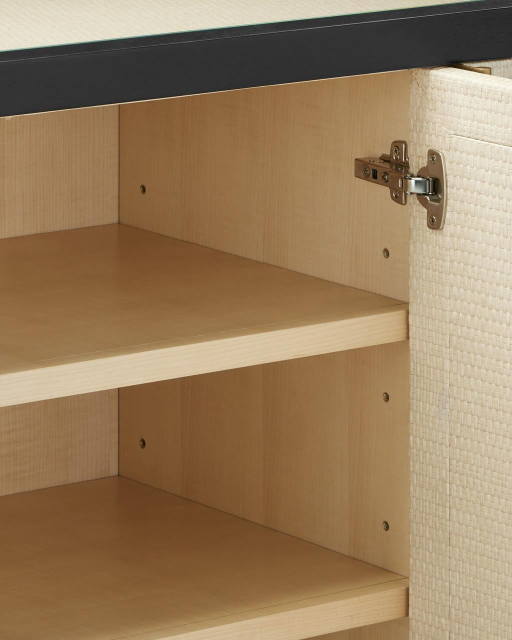 Currey and Company Deanna Raffia Credenza