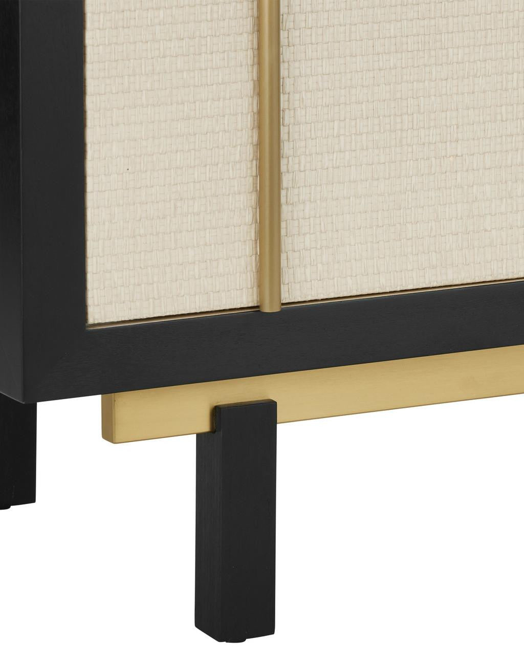 Currey and Company Deanna Raffia Credenza