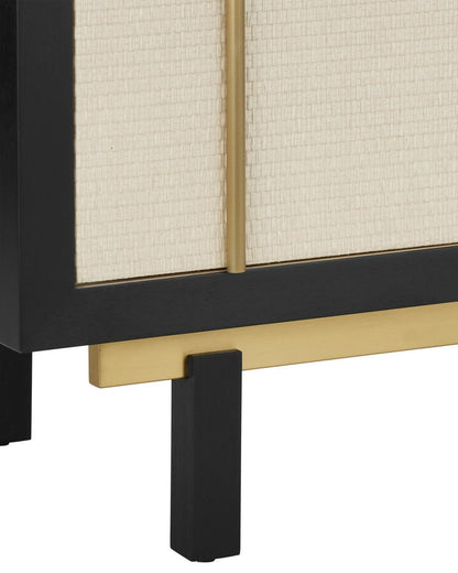 Currey and Company Deanna Raffia Credenza