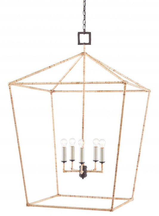 Currey and Company Denison Grande Natural Lantern