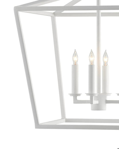 Currey and Company Denison Medium White Lantern