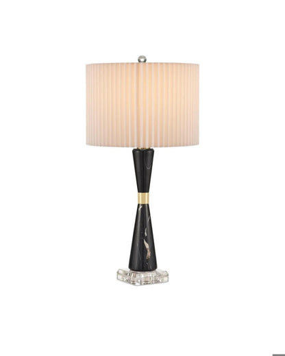 Currey and Company Edelmar Table Lamp Natural, Natural Brass, Clear