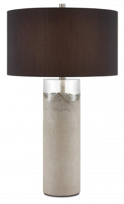 Currey and Company Edfu Table Lamp Concrete, Clear