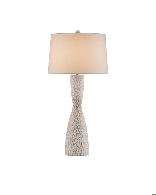 Currey and Company Edwell Whitewash Table Lamp Whitewash