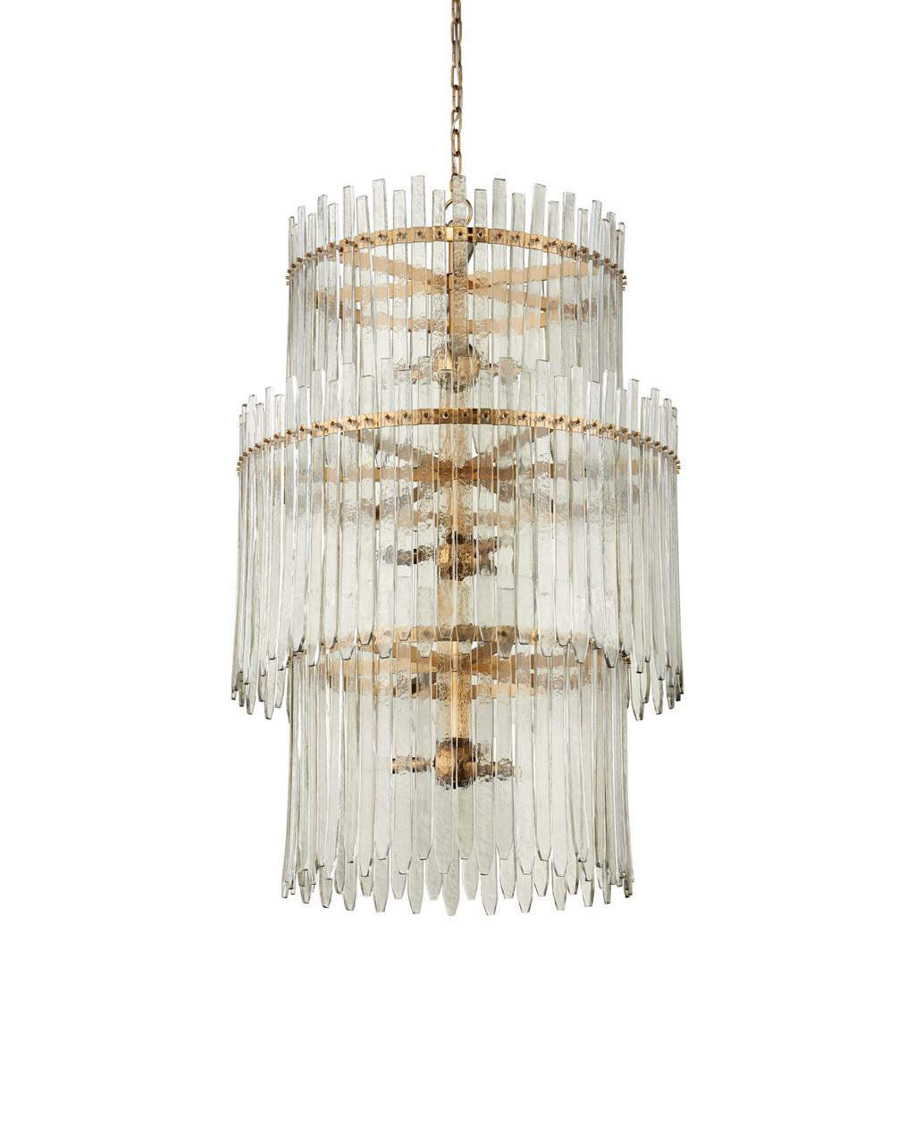 Currey and Company Electra Three-Tier Chandelier