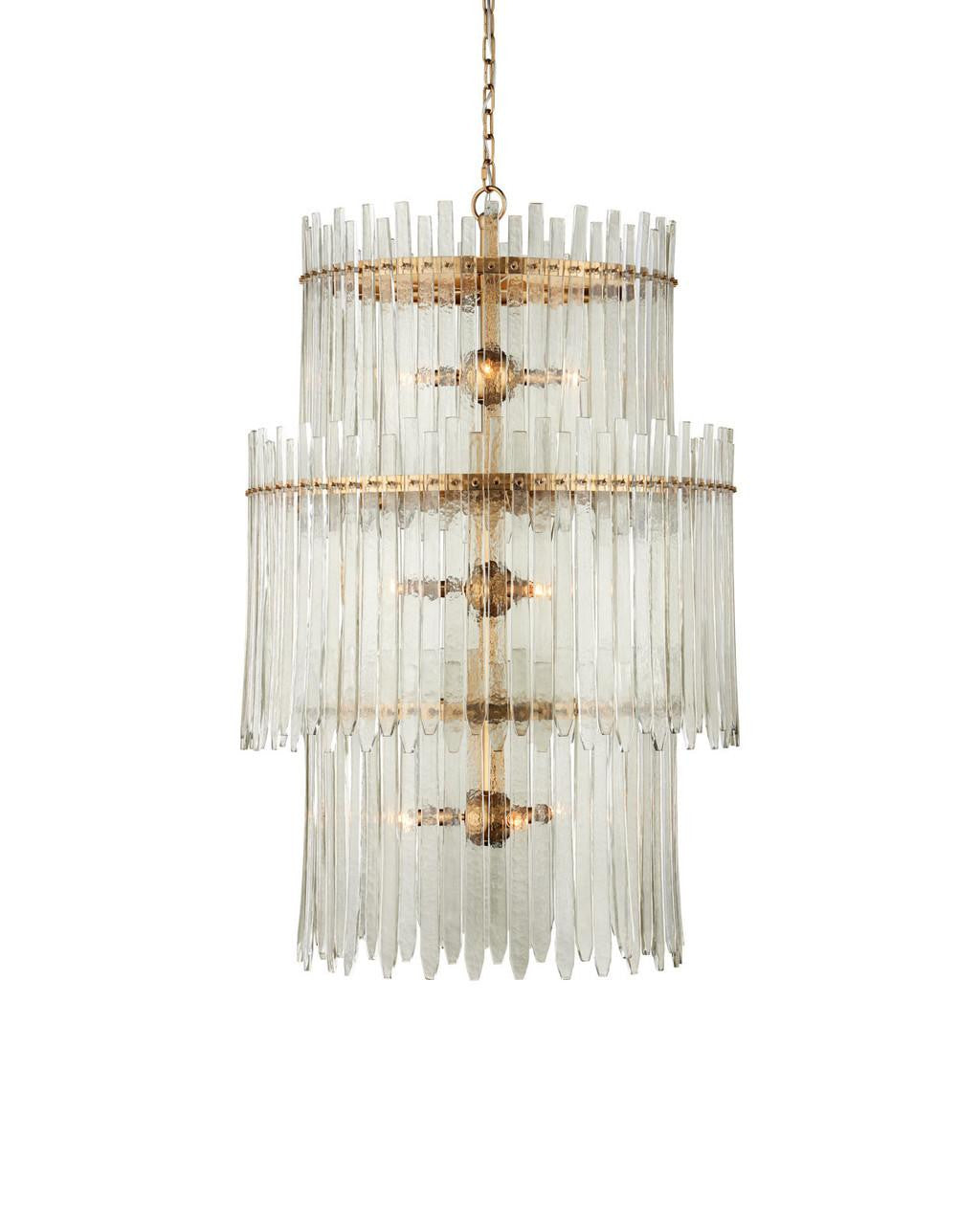 Currey and Company Electra Three-Tier Chandelier