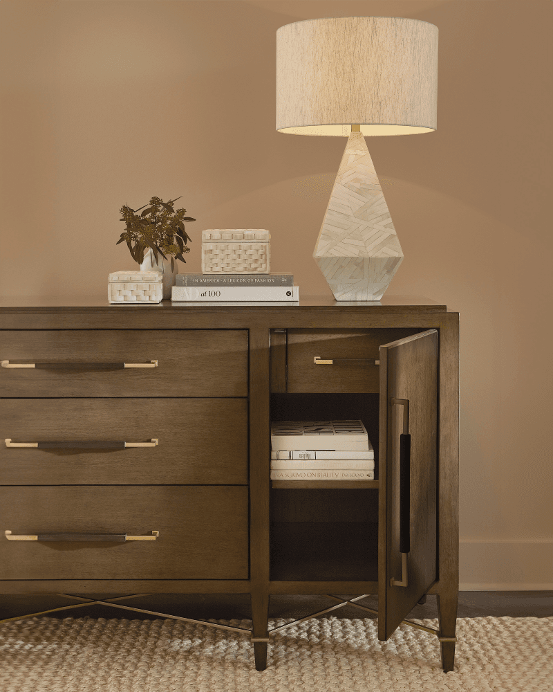 Currey and Company Elysium White Table Lamp
