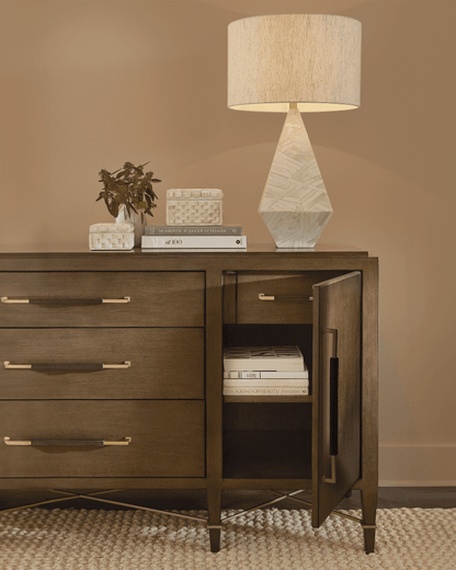 Currey and Company Elysium White Table Lamp