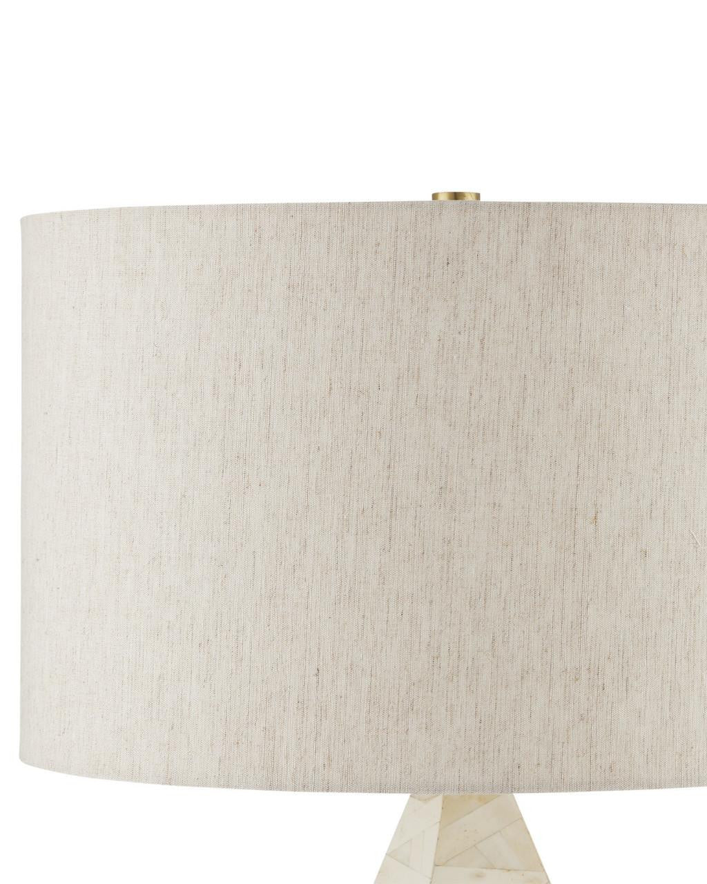 Currey and Company Elysium White Table Lamp