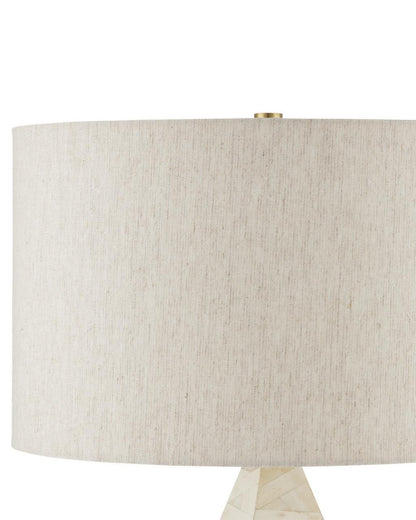 Currey and Company Elysium White Table Lamp