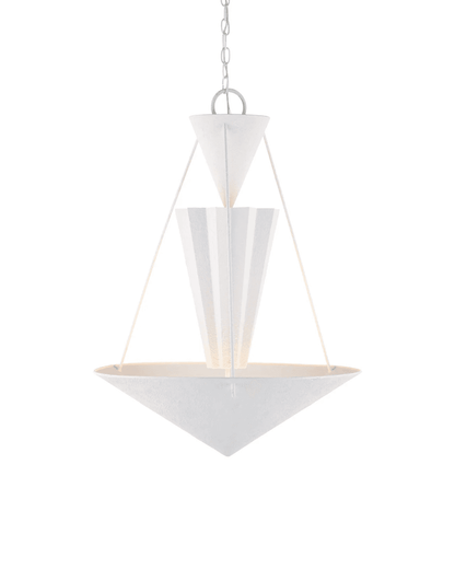 Currey and Company Empyrean Chandelier Yeso Blanco