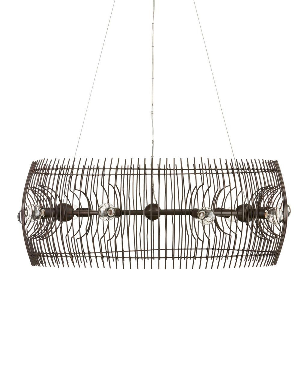 Currey and Company Endicott Chandelier Bronze Gold