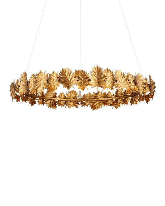 Currey and Company English Oak Chandelier