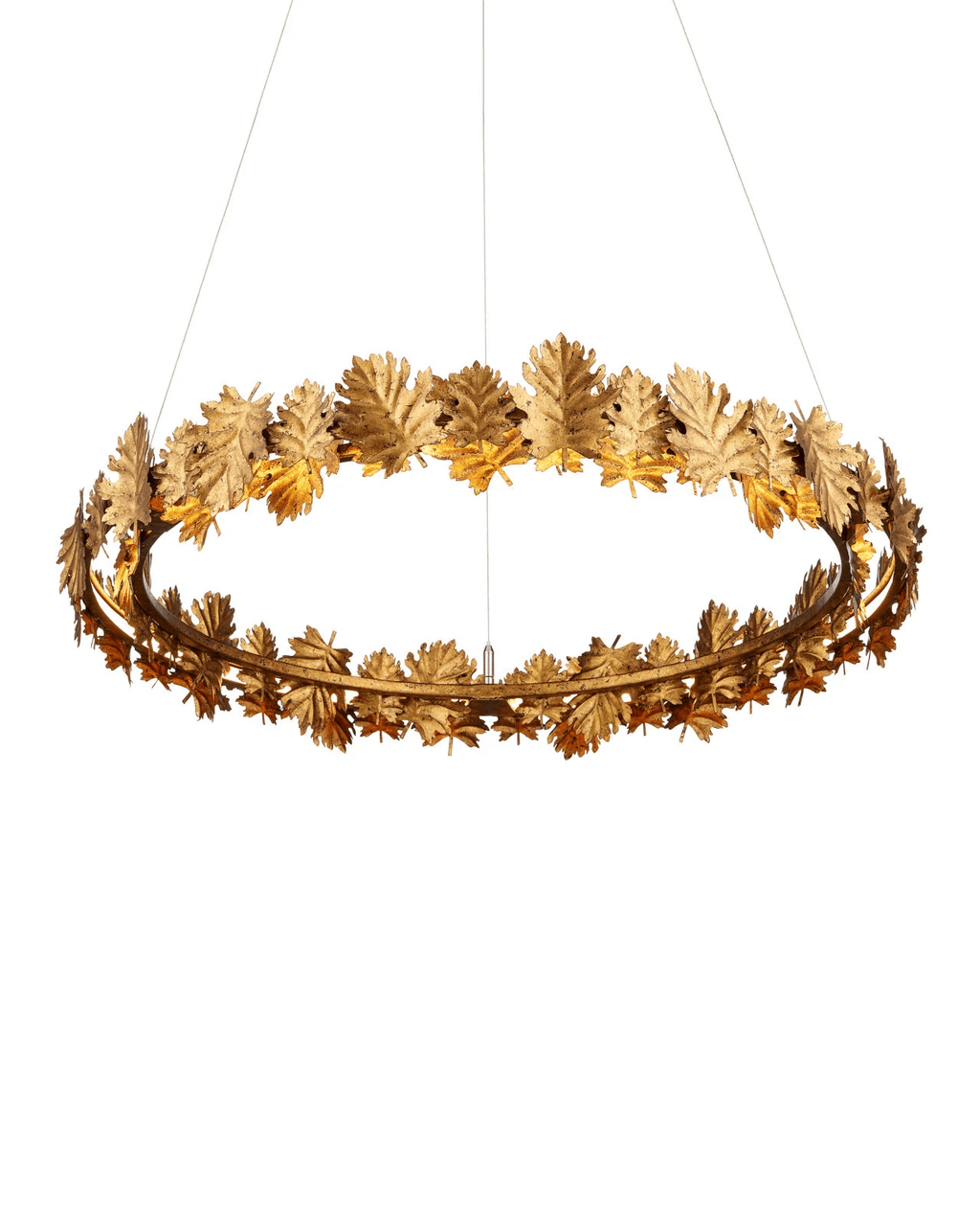 Currey and Company English Oak Chandelier