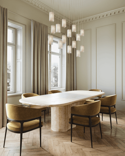Currey and Company Escenia 7-Light Linear Multi-Drop Pendant
