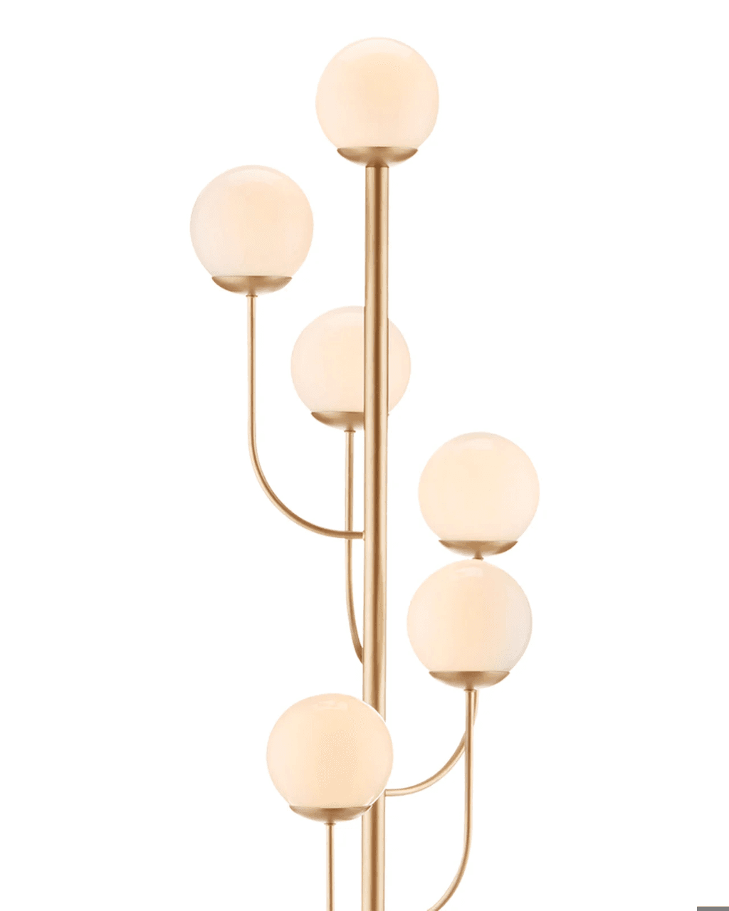 Currey and Company Farnsworth Brass Floor Lamp