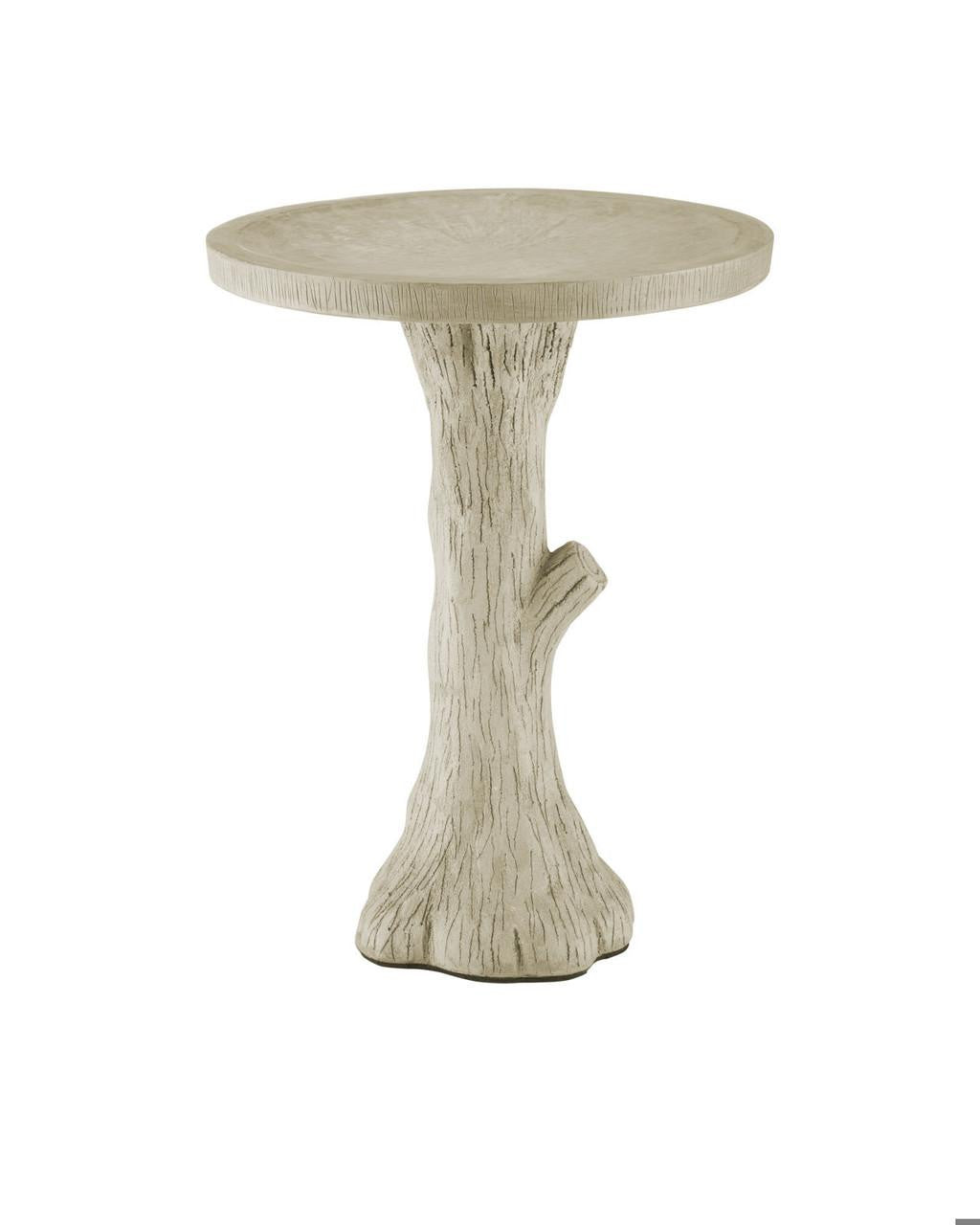 Currey and Company Faux Bois Small Bird Bath Portland