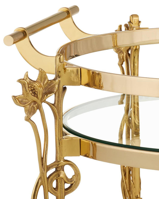 Currey and Company Fiore Bar Cart