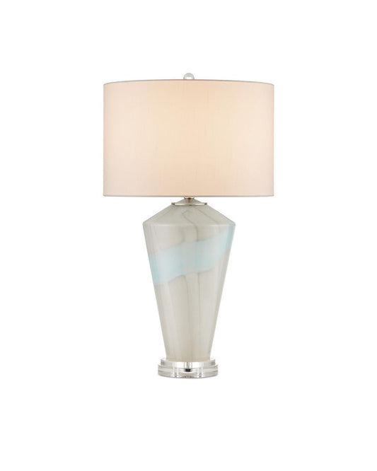 Currey and Company Floating Cloud Table Lamp Pale Gray, Light Blue, Clear