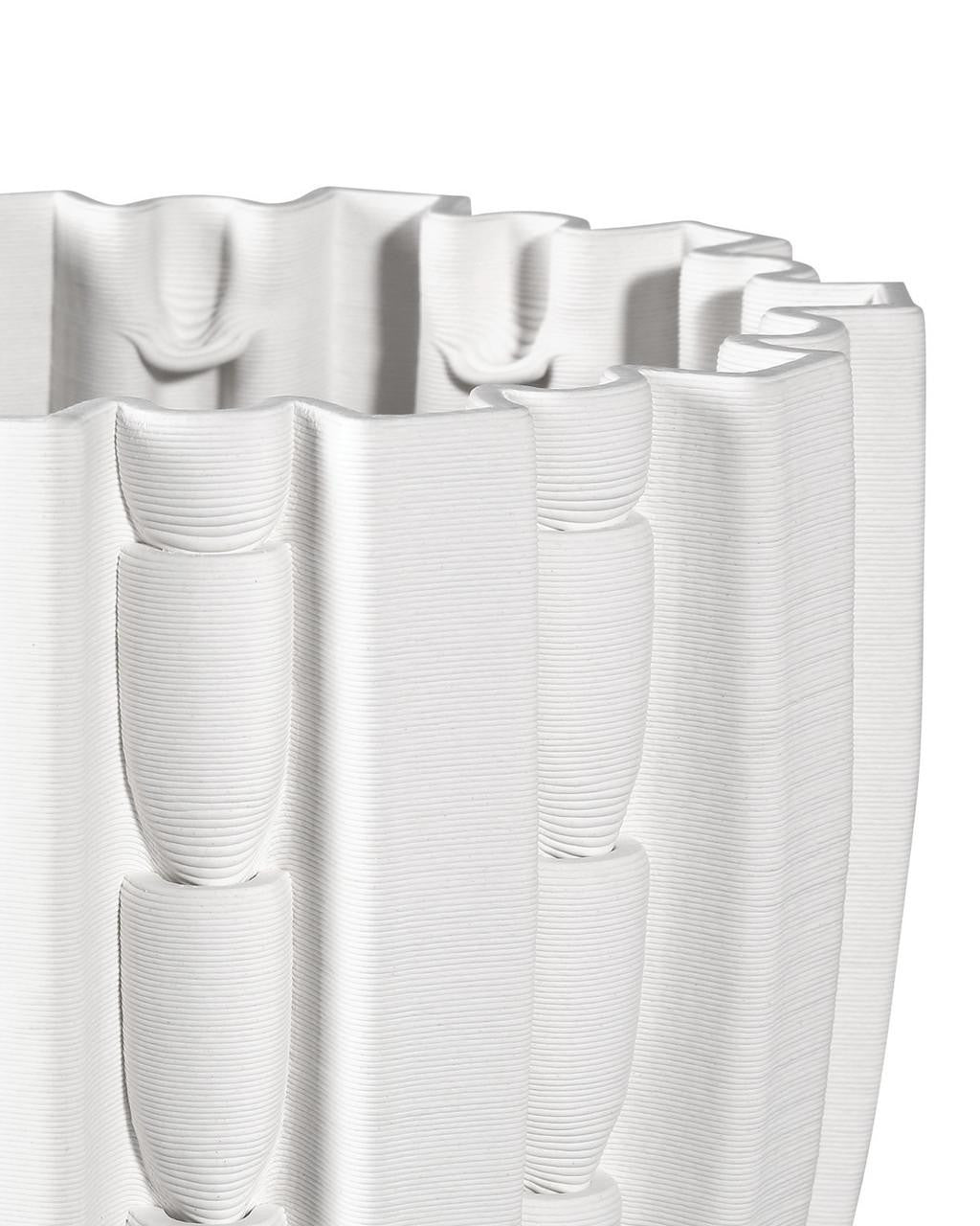Currey and Company Fluted Small Vase