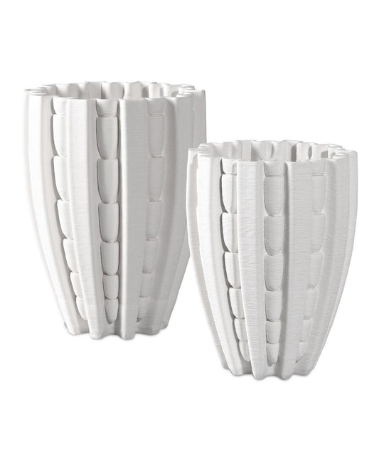 Currey and Company Fluted Small Vase