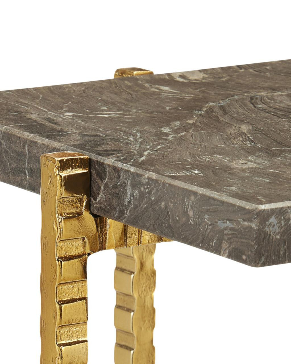Currey and Company Flying Marble Drinks Table