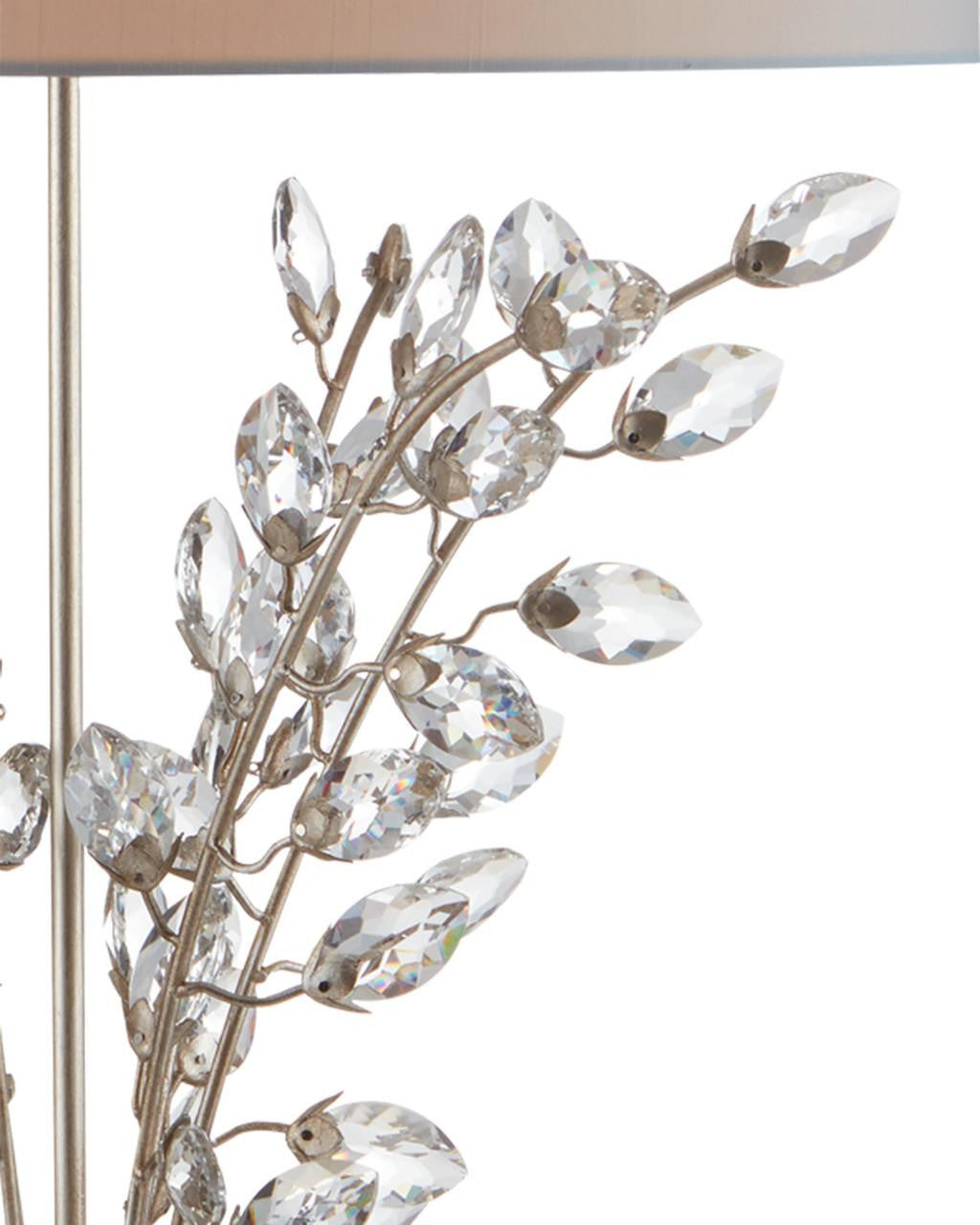 Currey and Company Forget-Me-Not Silver Table Lamp