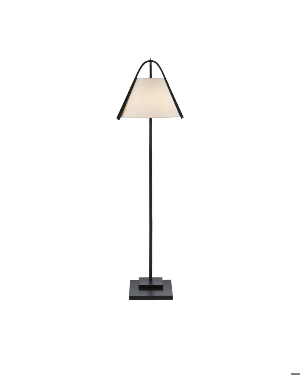Currey and Company Frey Black Floor Lamp