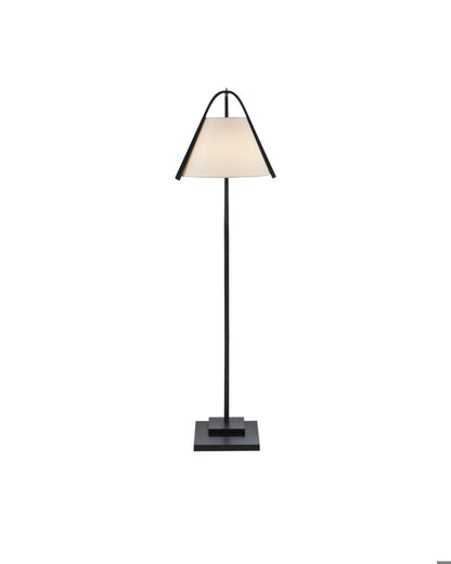 Currey and Company Frey Black Floor Lamp