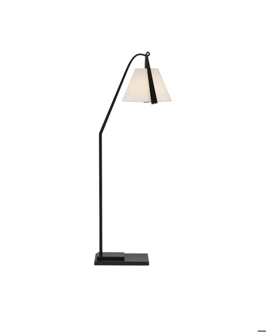 Currey and Company Frey Black Floor Lamp