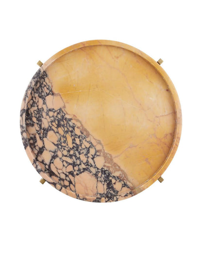 Currey and Company Freya Purple Breccia Accent Table