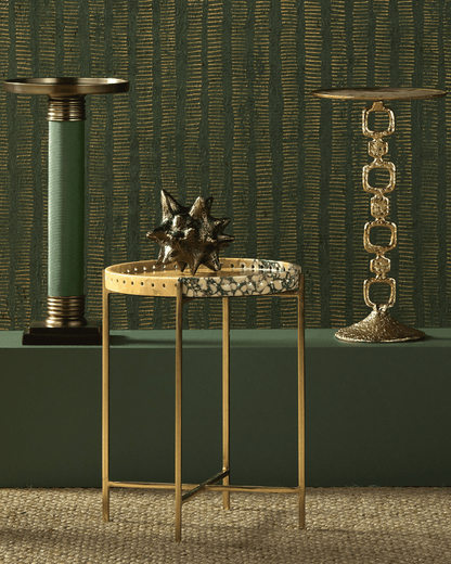Currey and Company Freya Purple Breccia Accent Table